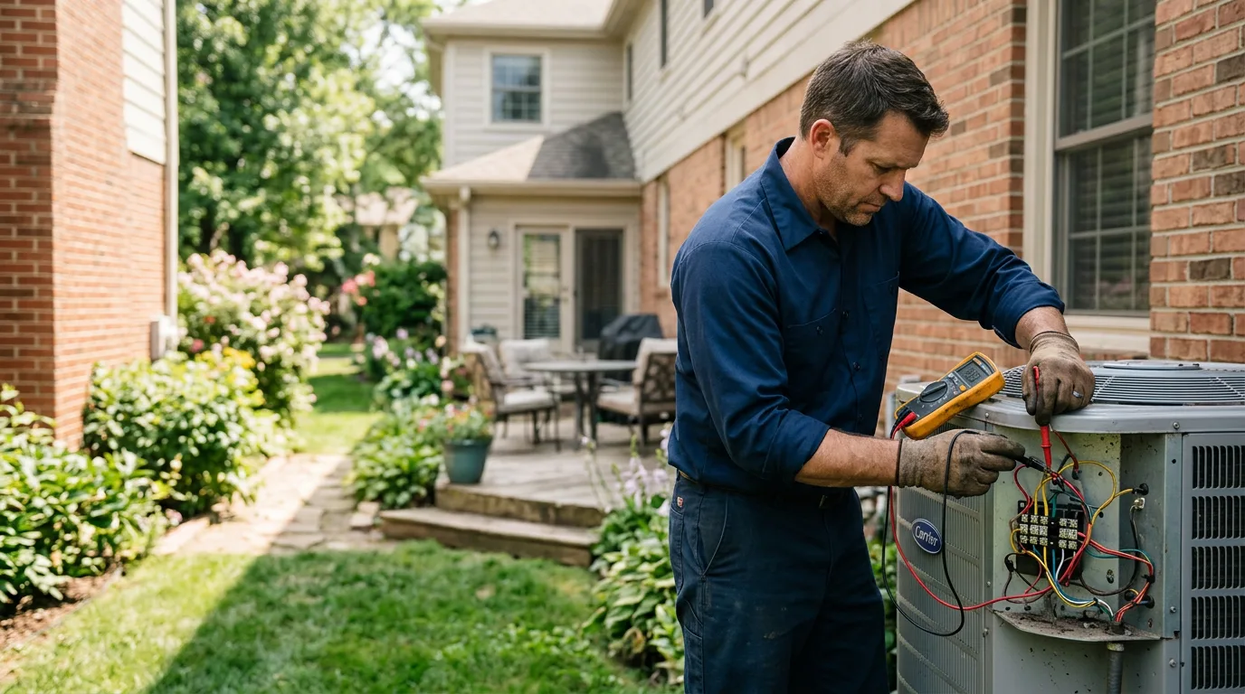 HVAC technician working near East Freetown, MA